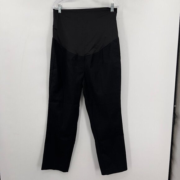 Loft Women's Maternity Black Straight Leg Pants Size 14M - Picture 1 of 8